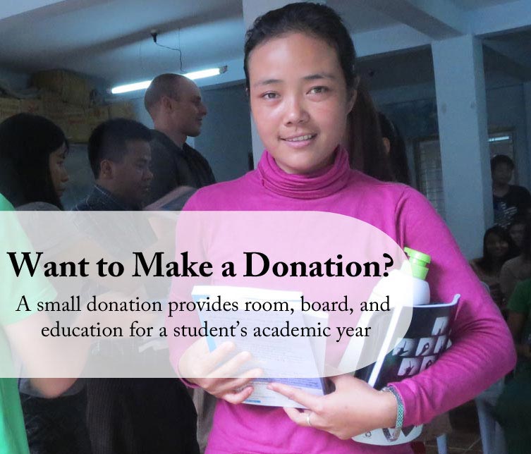 Learn more about making a donation to the South East Asia Bible College in Myanmar.