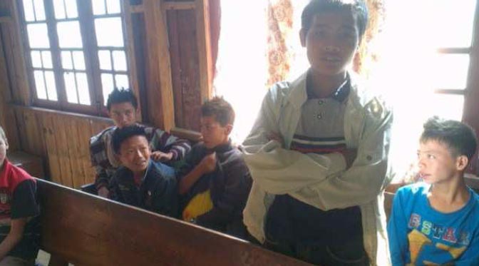 Six children who accepted Jesus Christ as their personal Savior and Lord