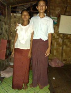 New converts from Tharketah after hearing the gospel from alumni of the South East Asia Bible College.