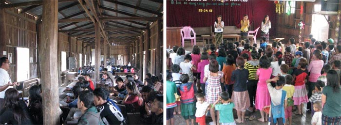 Two Classes: Teaching the Salvation (left) Sunday School Program (right)