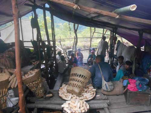 A temporal tent for flood victims