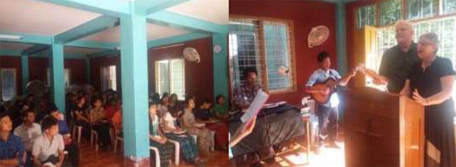 A man and his wife attended the SEABC chapel service.