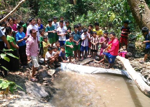 Water Baptism program at Htengkaung Village