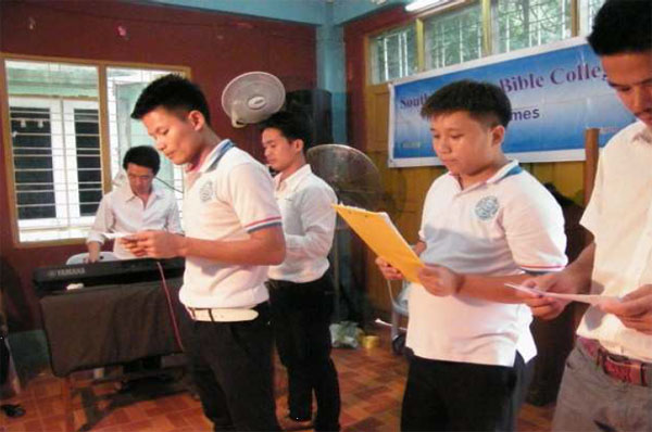 Learn more about bible groups singing songs in a song competition at South East Asia Bible College.