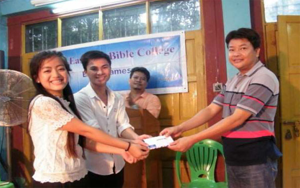 The Luke Bible group got first place in the song competition at South East Asia BIble College.